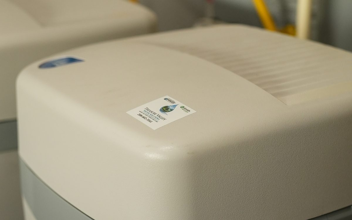 A whole home system installed beside the water heater