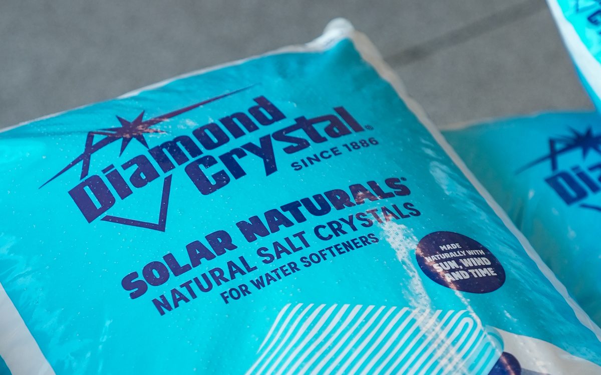 Bags of solar naturals softener salt ready to be carried in