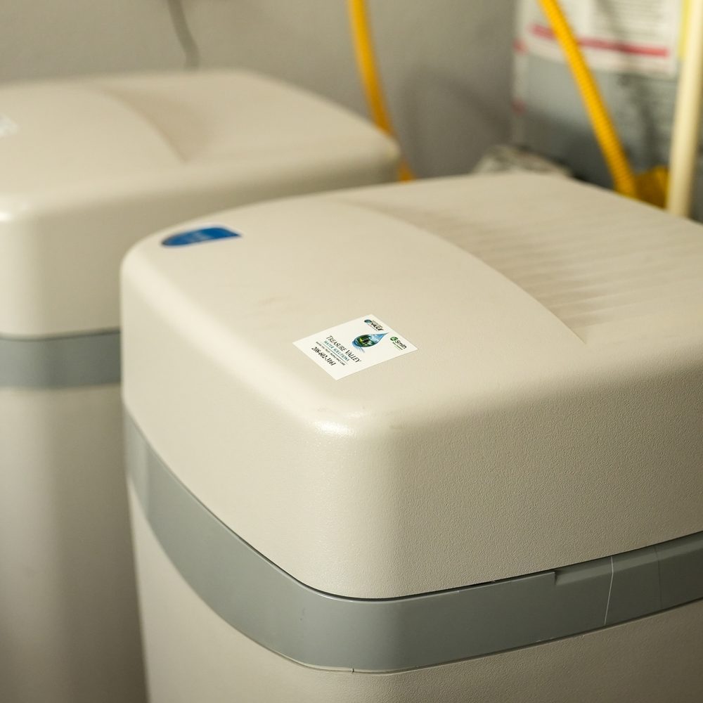 Two treatment units installed together in a Treasure Valley utility room