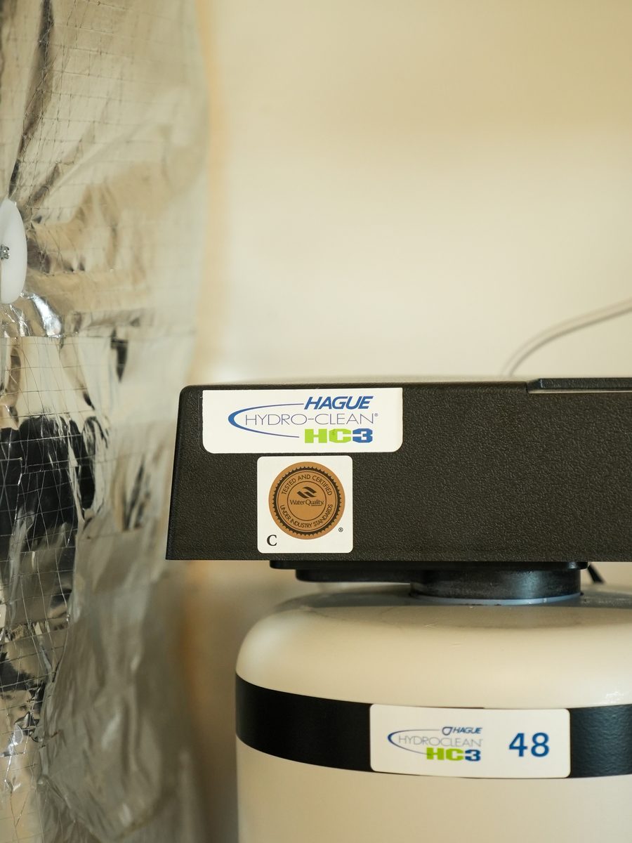 The control head on an installed Hague WaterMax system